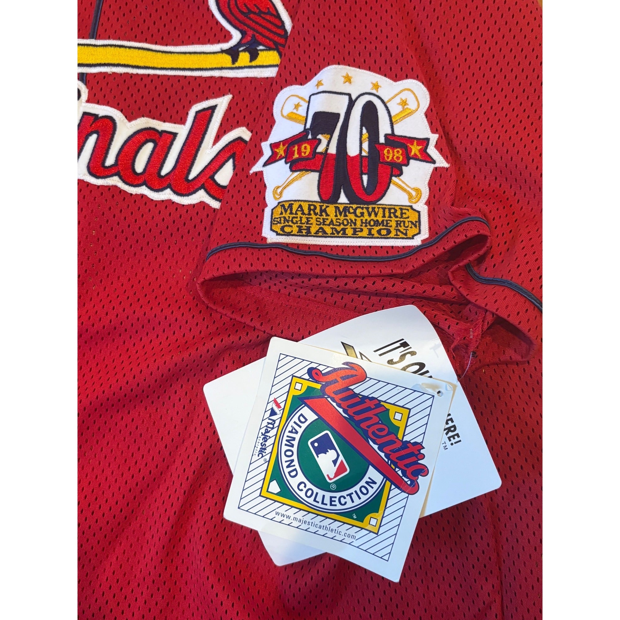 Vintage Majestic Authentic St. Louis Mark McGwire #25 MLB Jersey Men's 2XL NWT