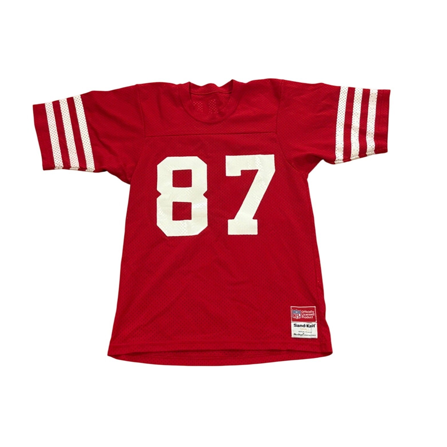 Vintage 1980's MacGregor Sand Knit San Francisco 49ers Dwight Clark #87 Jersey S
