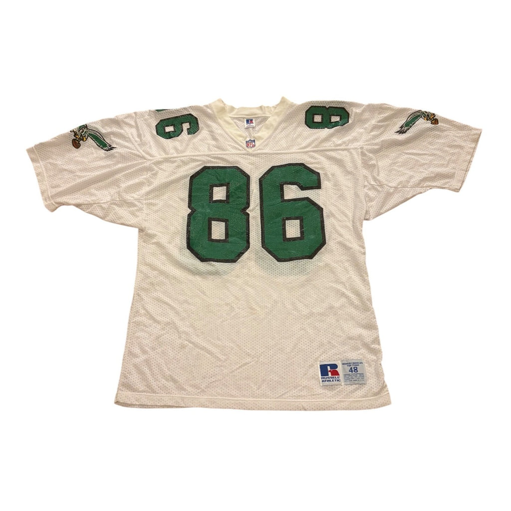 Vintage Russell Athletic Philadelphia Eagles Fred Barnett #86 White NFL Jersey