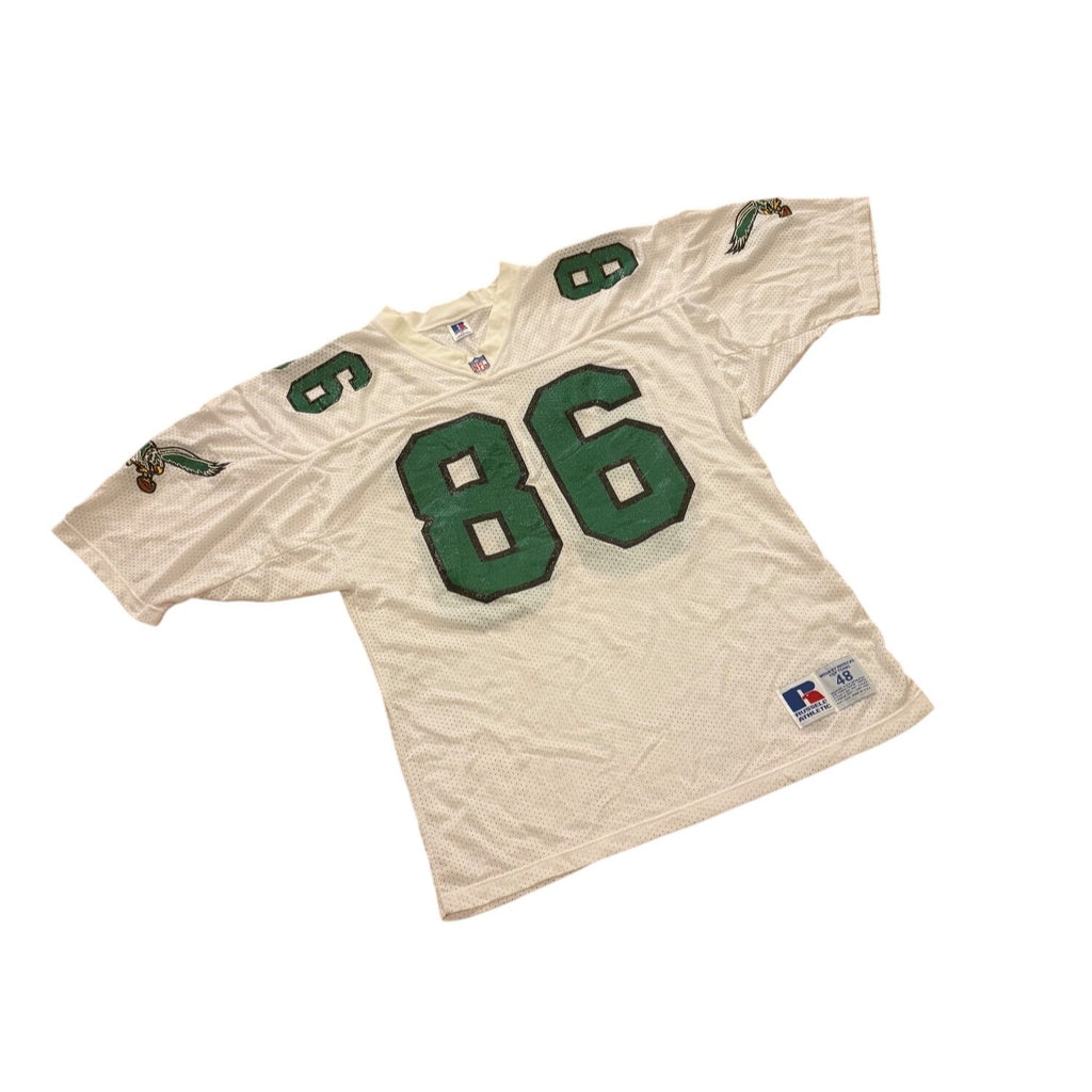 Vintage Russell Athletic Philadelphia Eagles Fred Barnett #86 White NFL Jersey