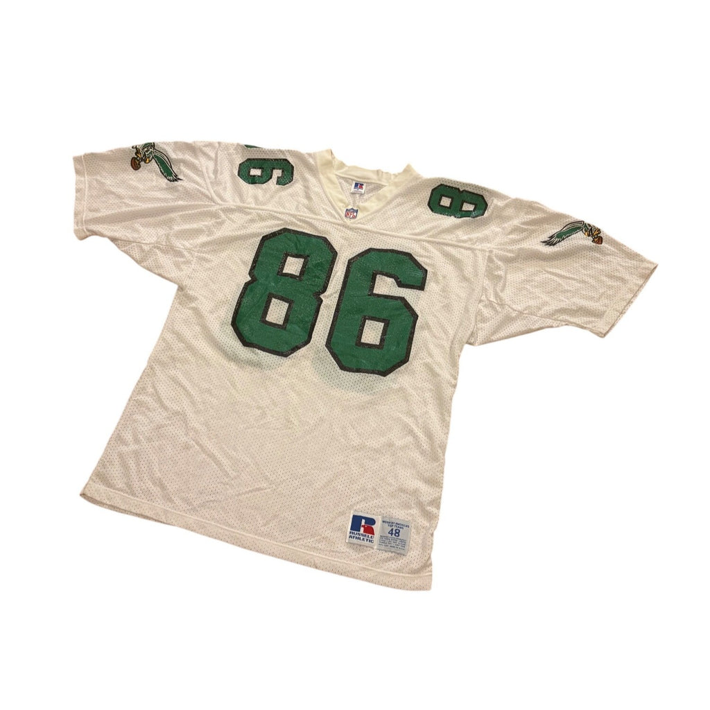 Vintage Russell Athletic Philadelphia Eagles Fred Barnett #86 White NFL Jersey