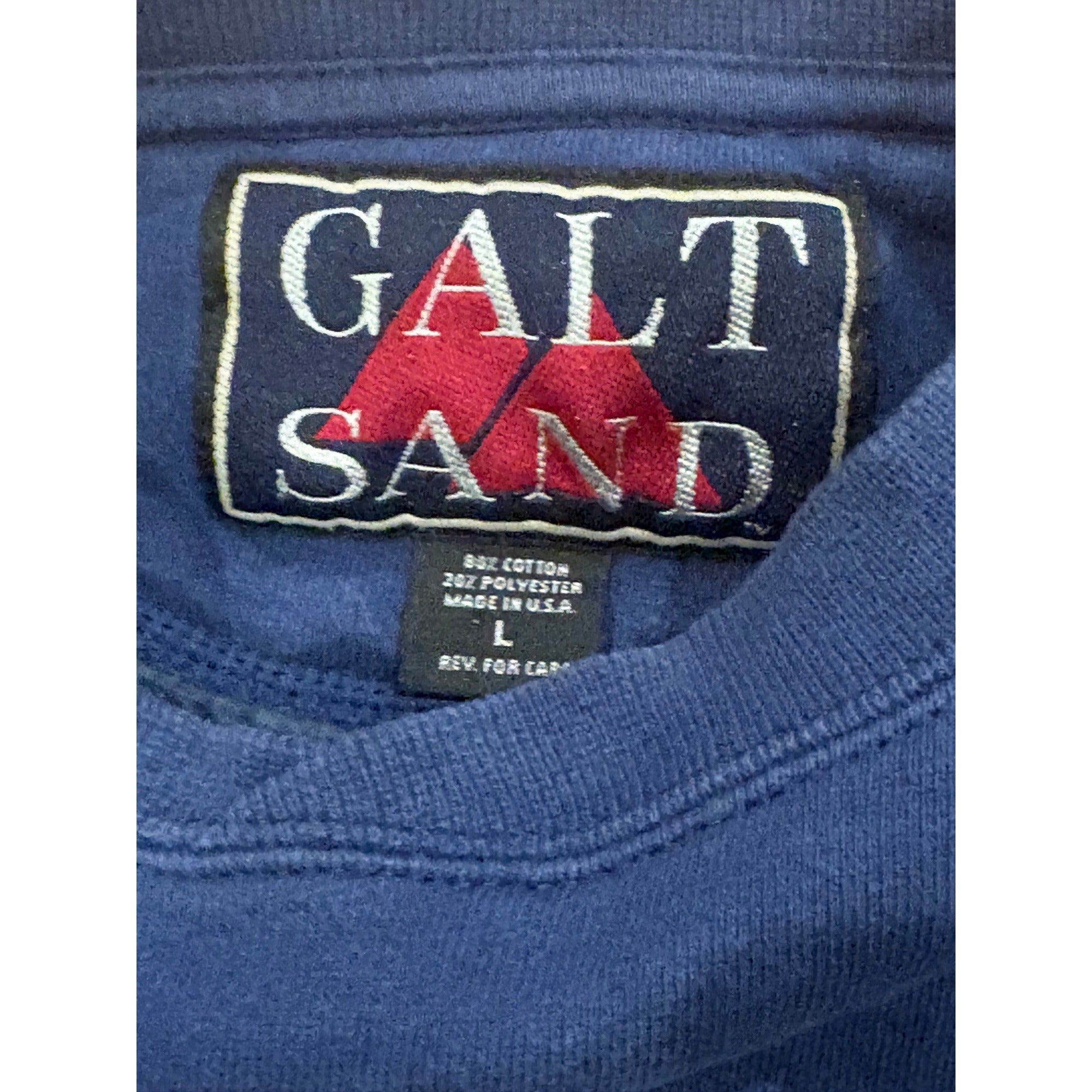 Vintage Galt Sand New England Patriots NFL Crewneck Sweatshirt Made in USA Large