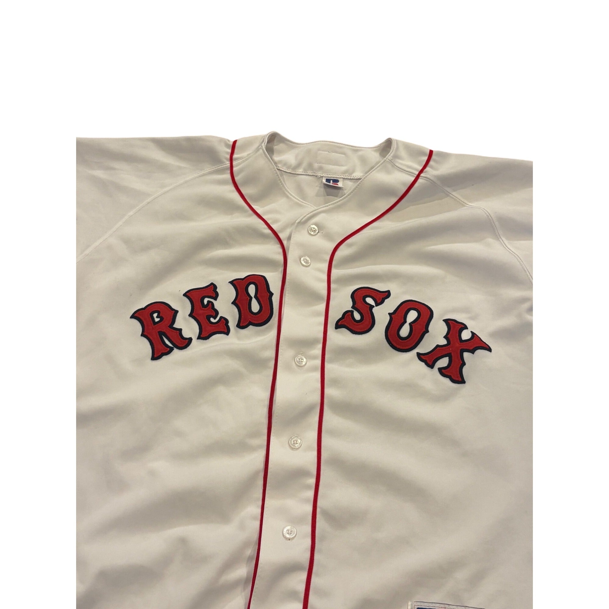 Vintage Russell Athletic Boston Red Sox Nomar Garciaparra #5 MLB Jersey Men's 44