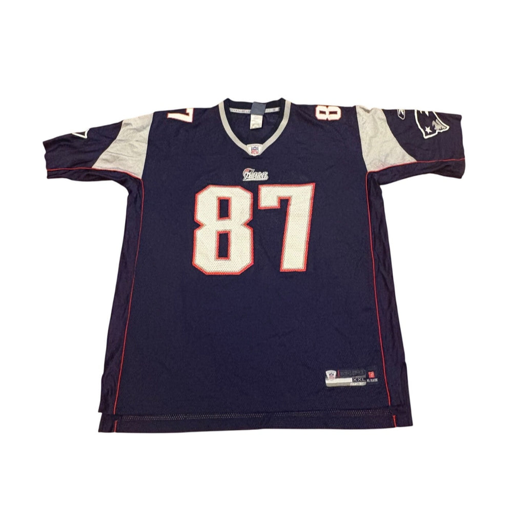 Reebok New England Patriots Rob Gronkowski Blue NFL Football Jersey Men's 2XL