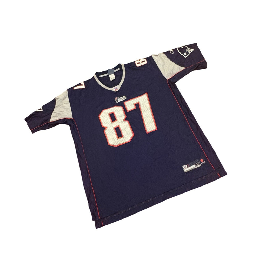 Reebok New England Patriots Rob Gronkowski Blue NFL Football Jersey Men's 2XL