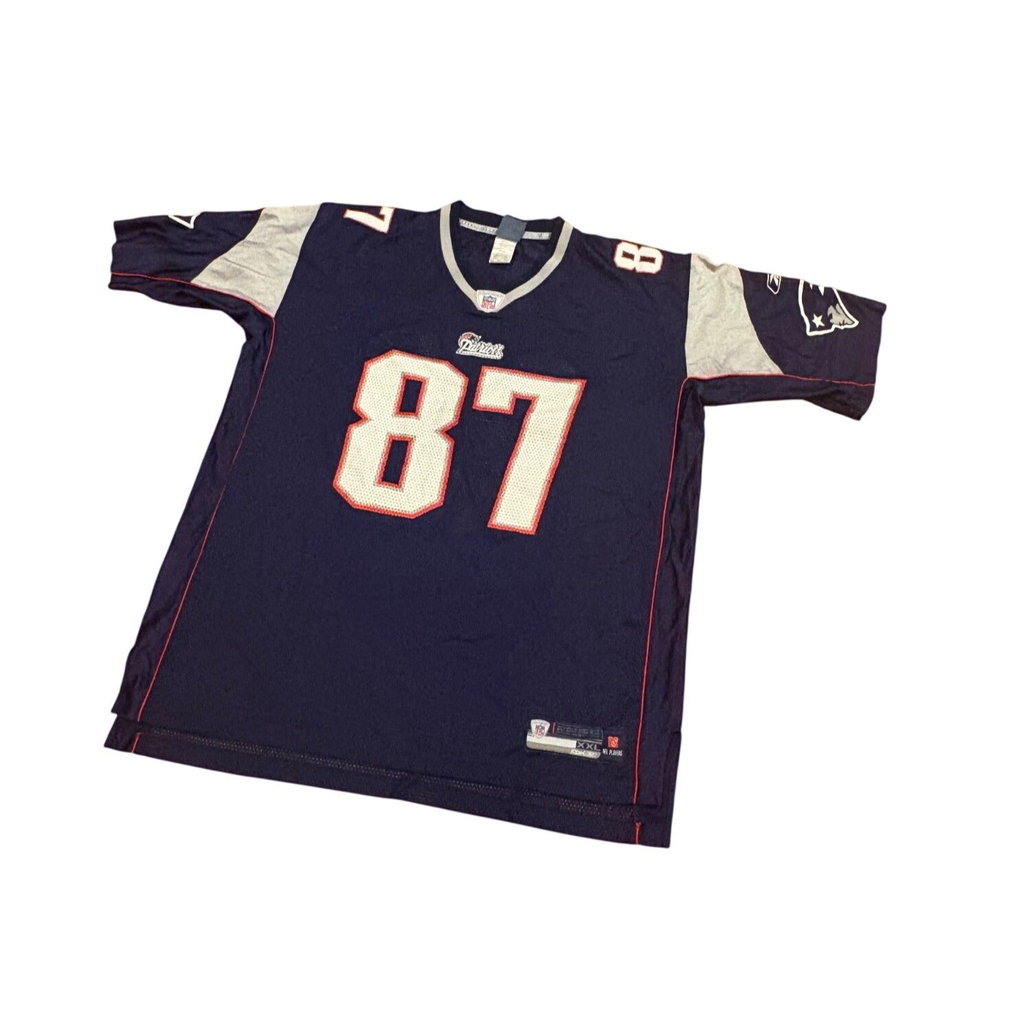 Reebok New England Patriots Rob Gronkowski Blue NFL Football Jersey Men's 2XL