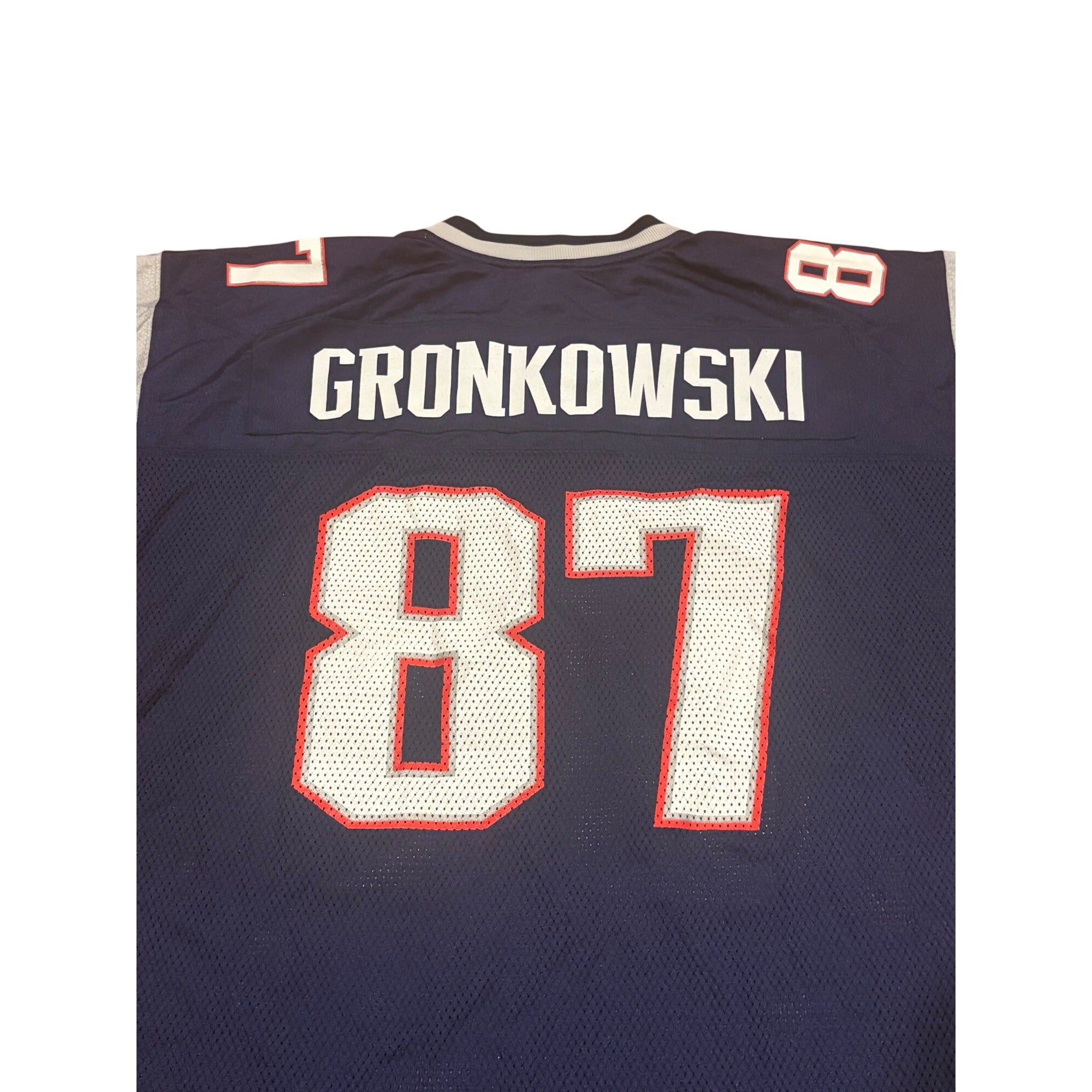 Reebok New England Patriots Rob Gronkowski Blue NFL Football Jersey Men's 2XL
