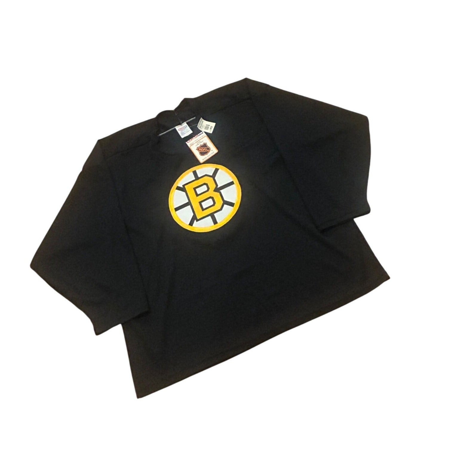 Deadstock Vintage 1990's Boston Bruins CCM Maska NHL Practice Jersey Men's Large