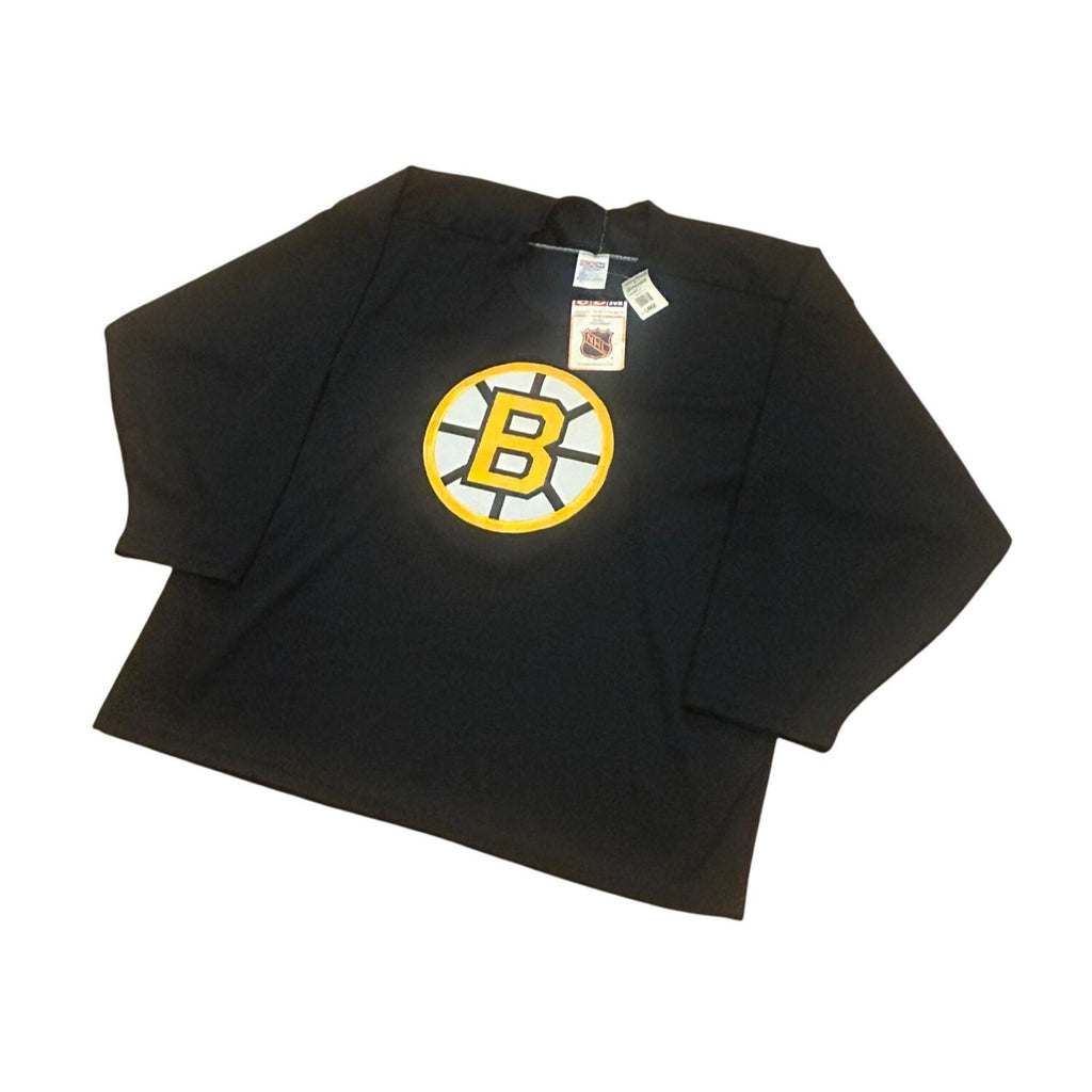 Deadstock Vintage 1990's Boston Bruins CCM Maska NHL Practice Jersey Men's Large