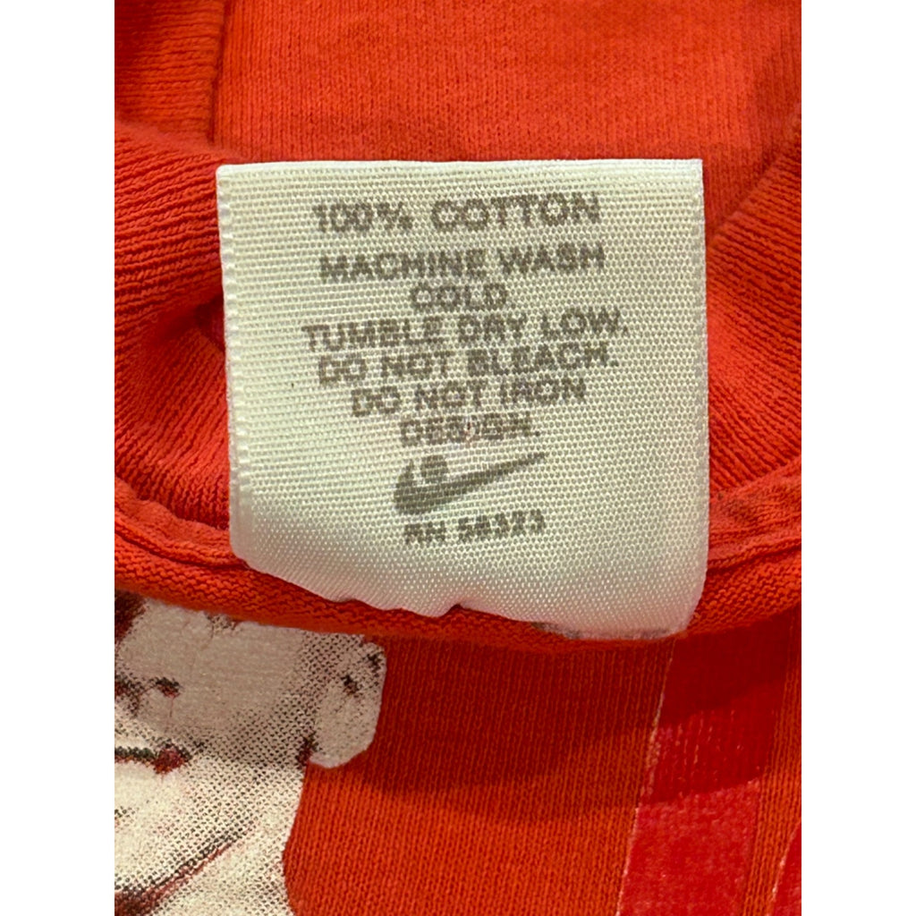 Vintage 1990's Nike Air Jordan Flight School Single Stitch T-Shirt Red Men's L