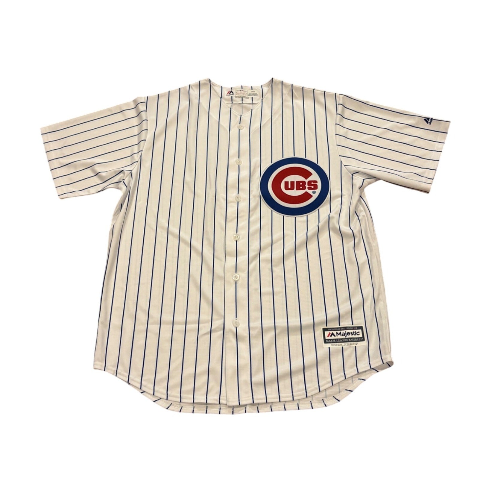 Majestic Chicago Cubs Cool Base MLB Baseball Jersey White Men's Size Large NEW