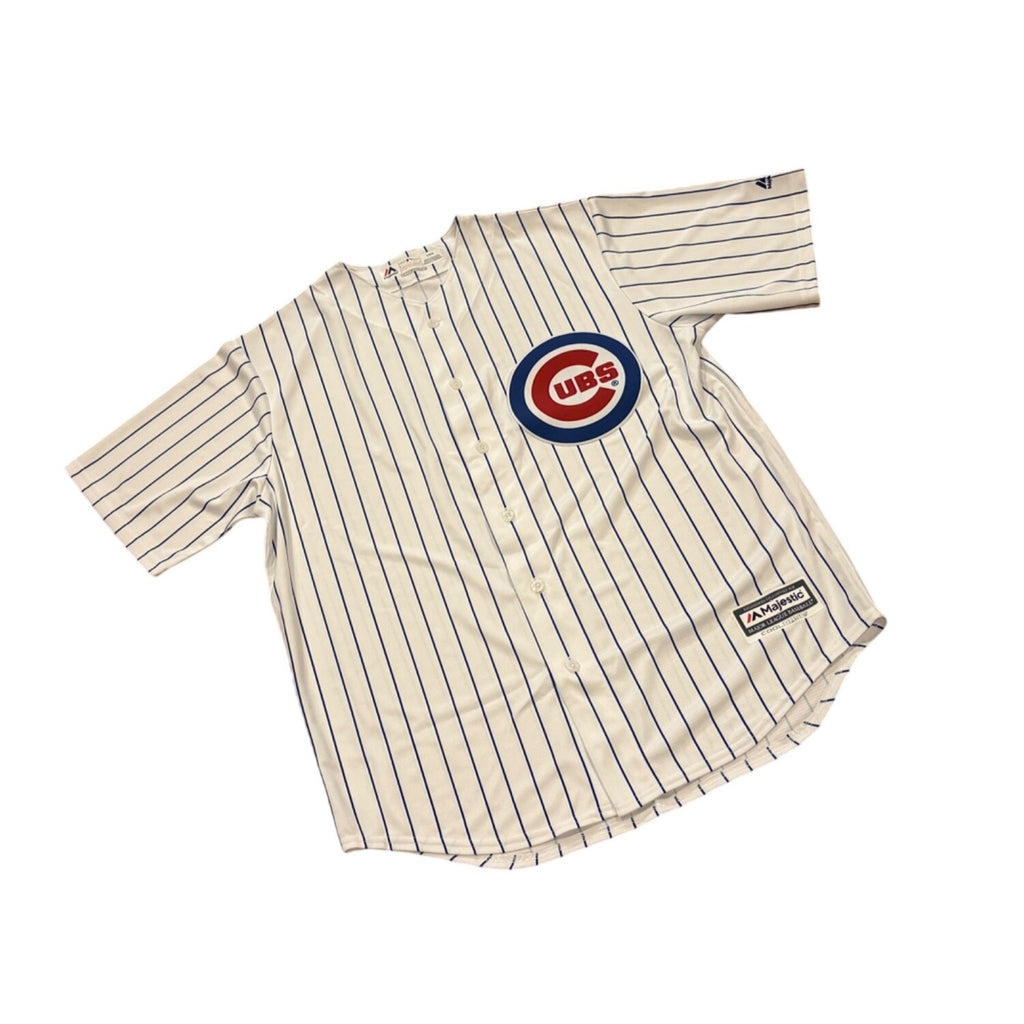 Majestic Chicago Cubs Cool Base MLB Baseball Jersey White Men's Size Large NEW