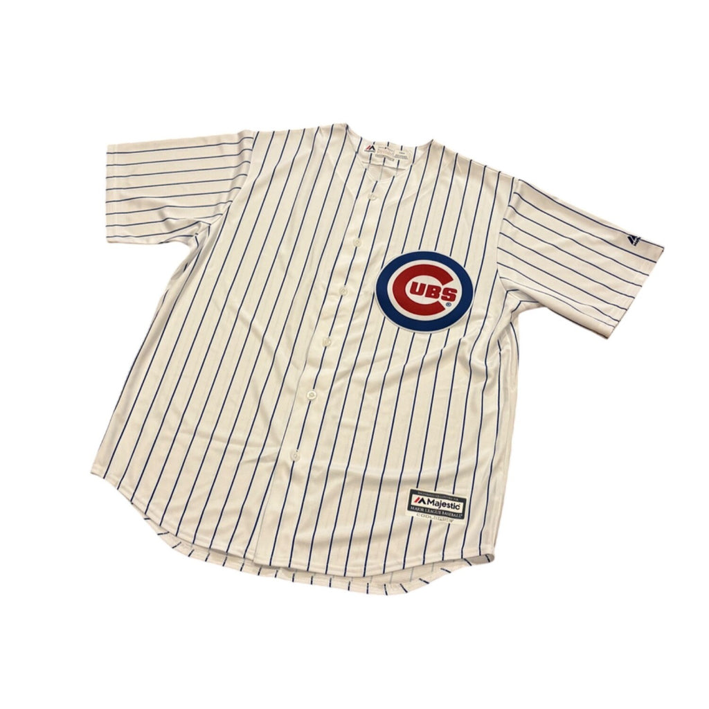 Majestic Chicago Cubs Cool Base MLB Baseball Jersey White Men's Size Large NEW