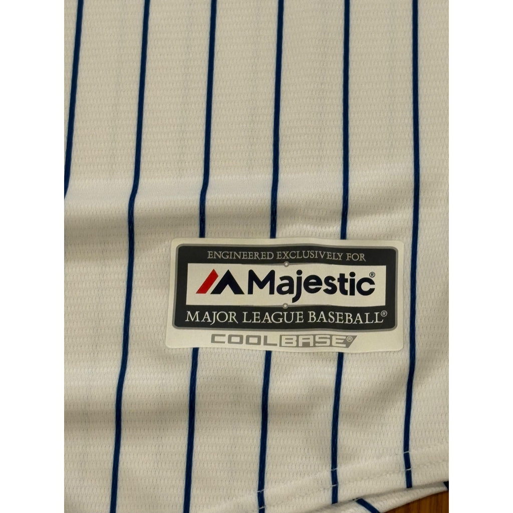 Majestic Chicago Cubs Cool Base MLB Baseball Jersey White Men's Size Large NEW