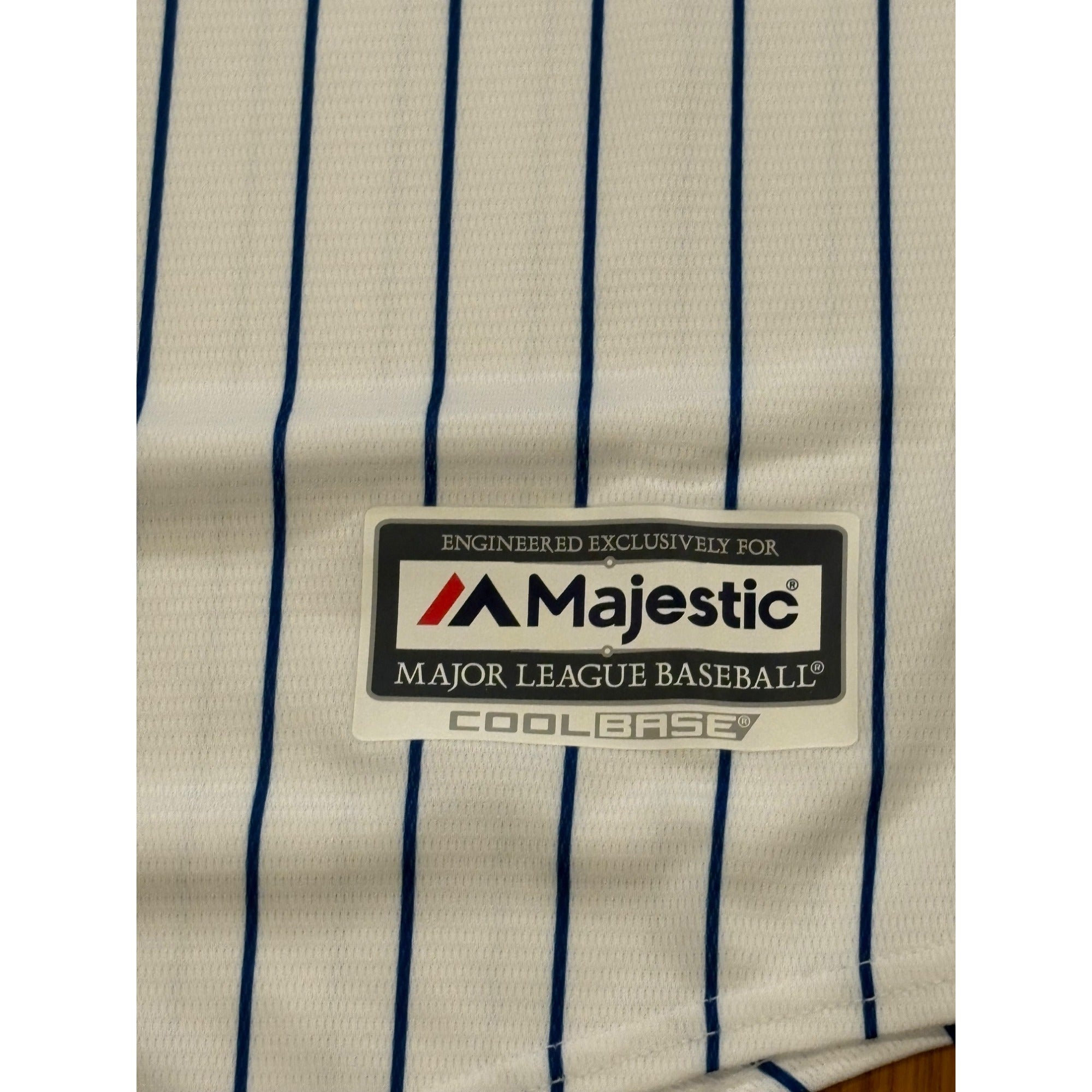 Majestic Chicago Cubs Cool Base MLB Baseball Jersey White Men's Size Large NEW