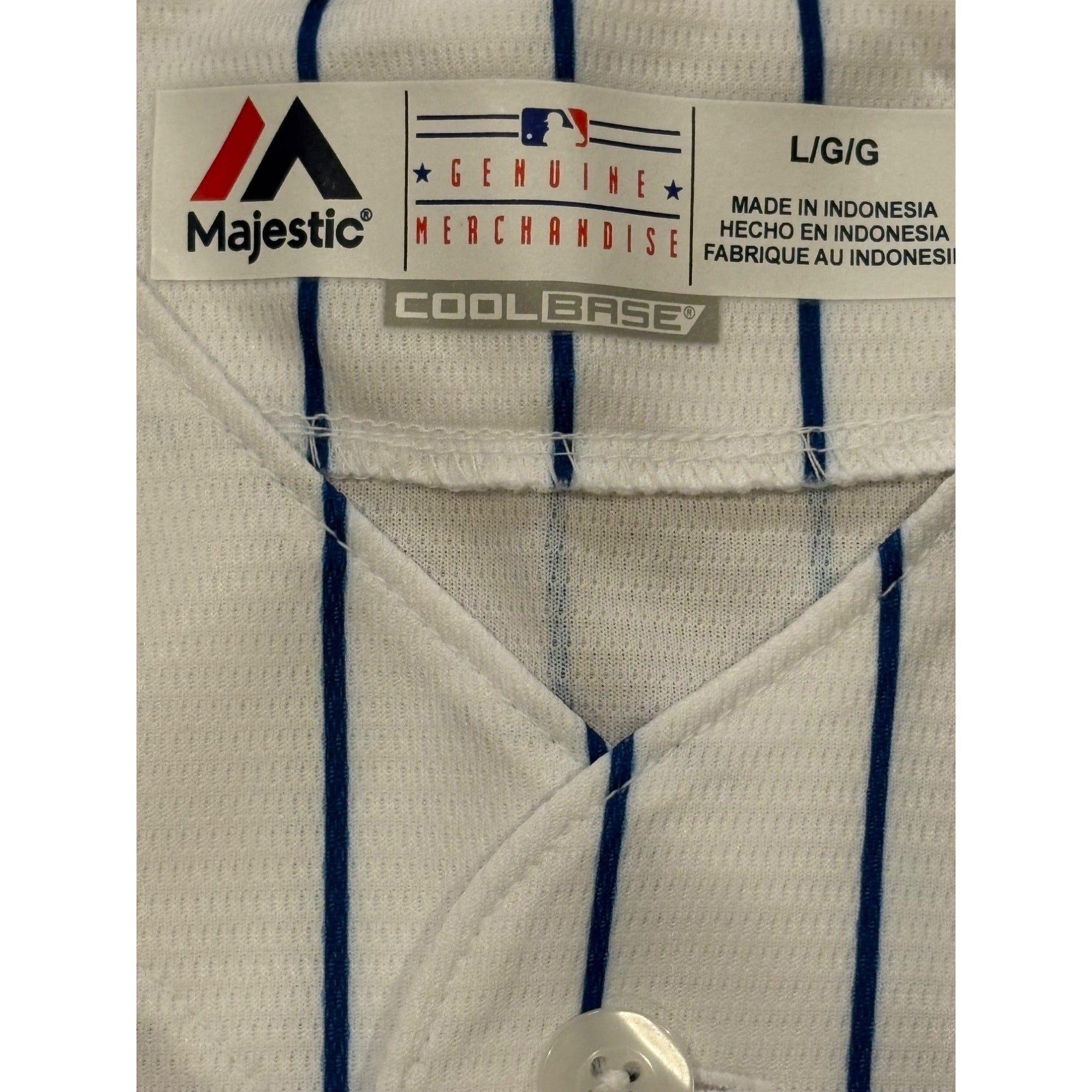 Majestic Chicago Cubs Cool Base MLB Baseball Jersey White Men's Size Large NEW
