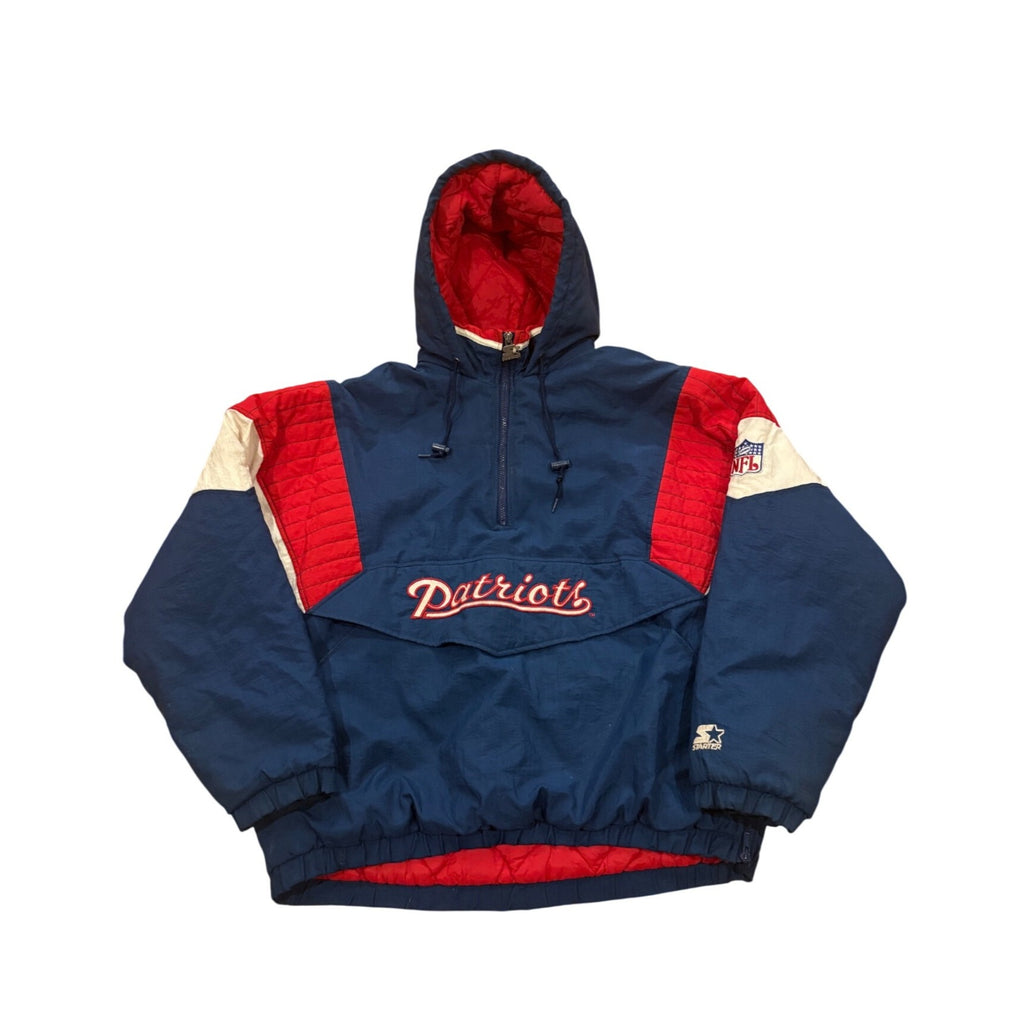 Vintage 90s Starter New England Patriots NFL Pro Line Anorak Puffer Jacket XL