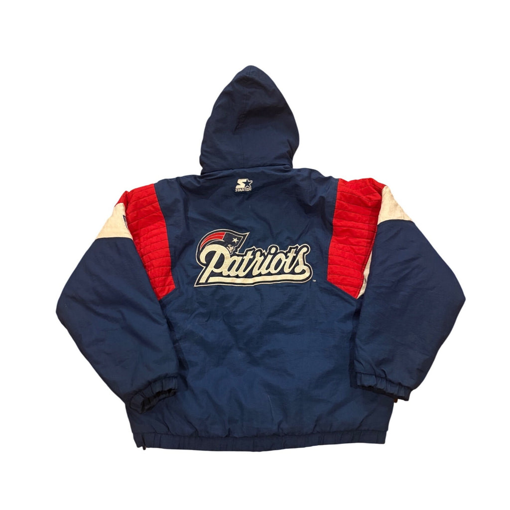 Vintage 90s Starter New England Patriots NFL Pro Line Anorak Puffer Jacket XL