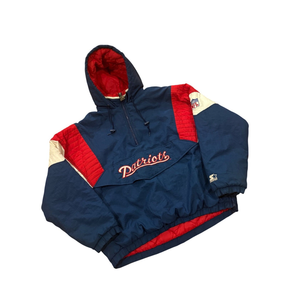 Vintage 90s Starter New England Patriots NFL Pro Line Anorak Puffer Jacket XL