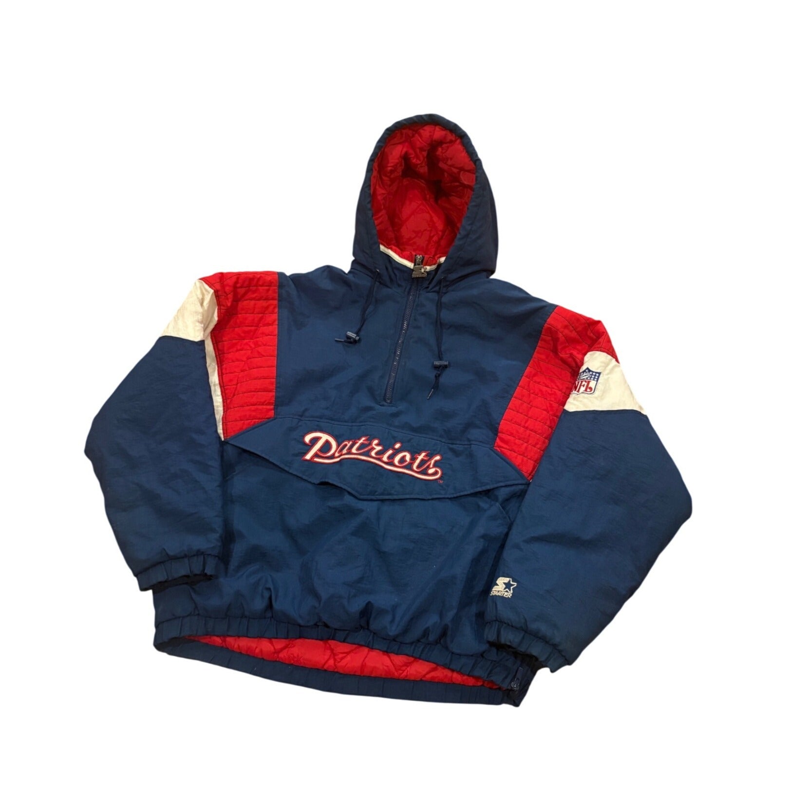 Vintage 90s Starter New England Patriots NFL Pro Line Anorak Puffer Jacket XL