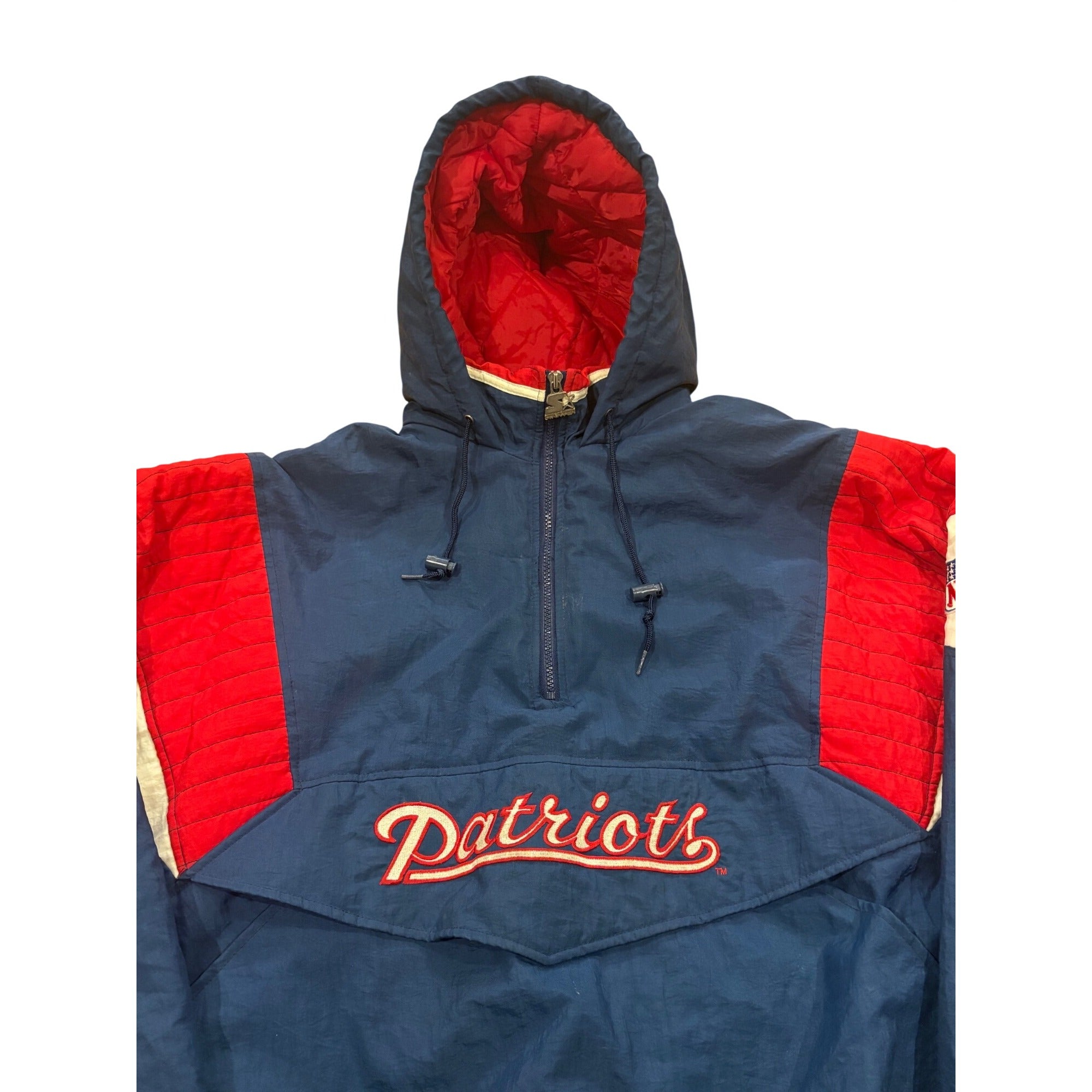 Vintage 90s Starter New England Patriots NFL Pro Line Anorak Puffer Jacket XL