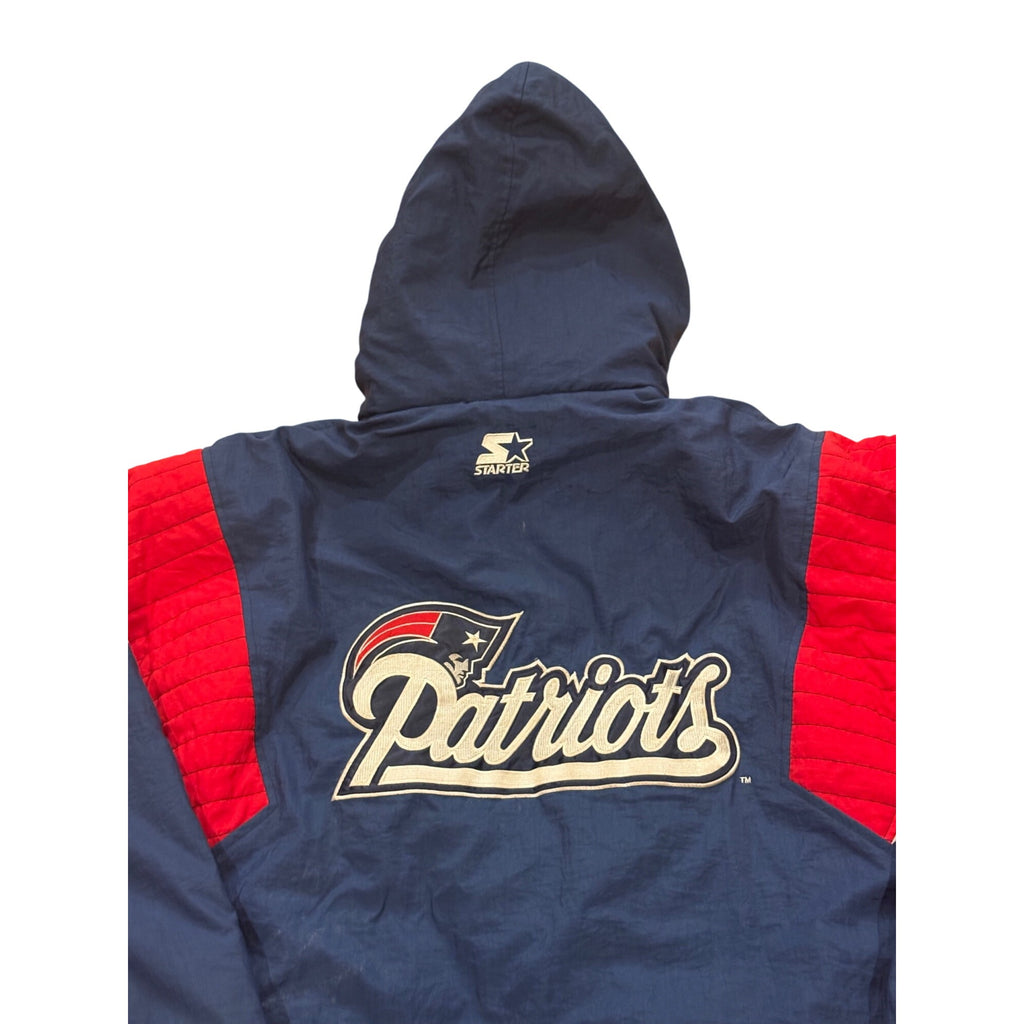 Vintage 90s Starter New England Patriots NFL Pro Line Anorak Puffer Jacket XL