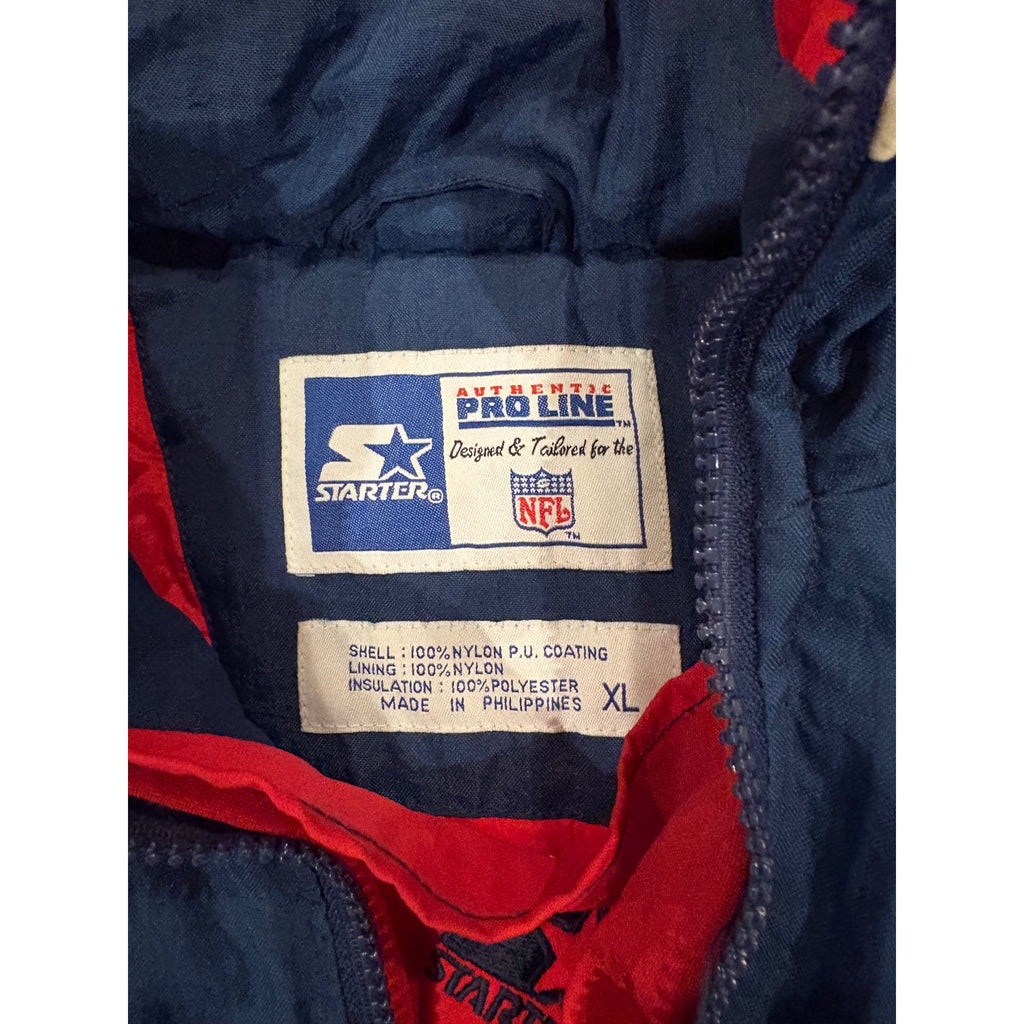 Vintage 90s Starter New England Patriots NFL Pro Line Anorak Puffer Jacket XL