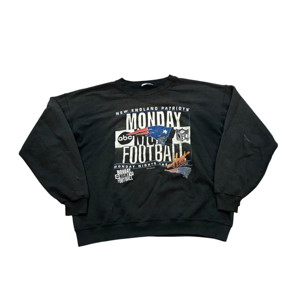 Vtg 1995 ABC Monday Night Football New England Patriots Crewneck Sweatshirt M