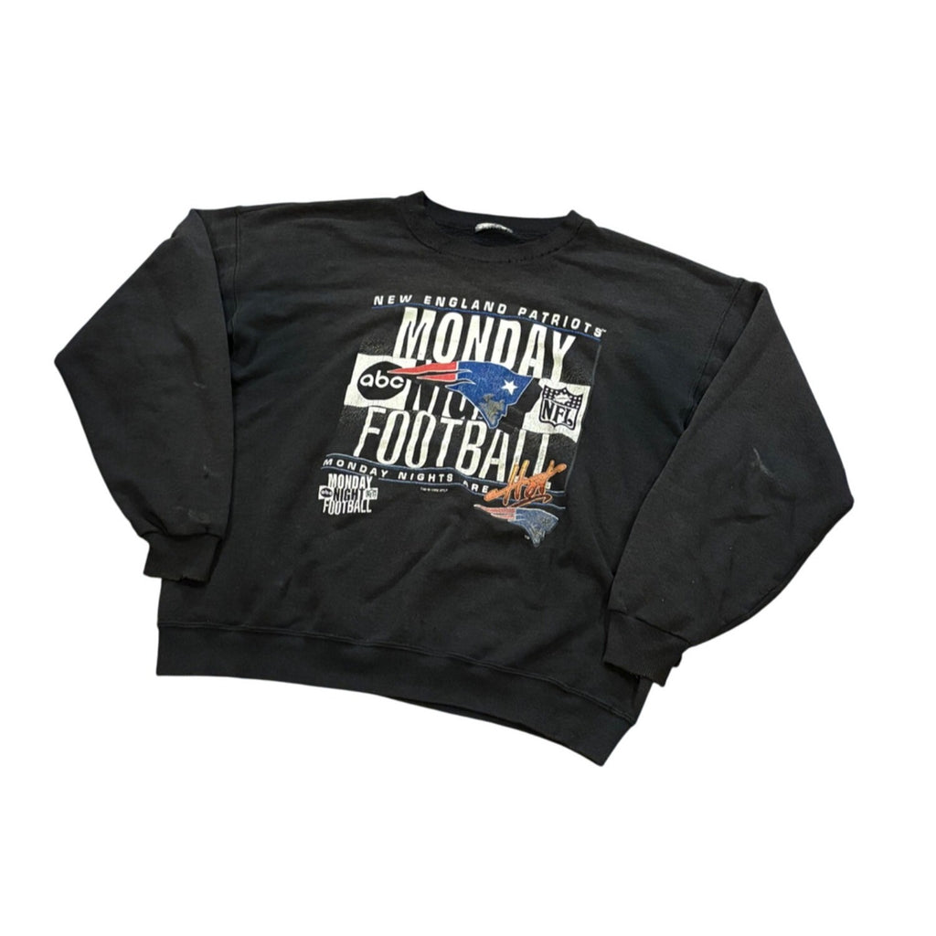 Vtg 1995 ABC Monday Night Football New England Patriots Crewneck Sweatshirt M
