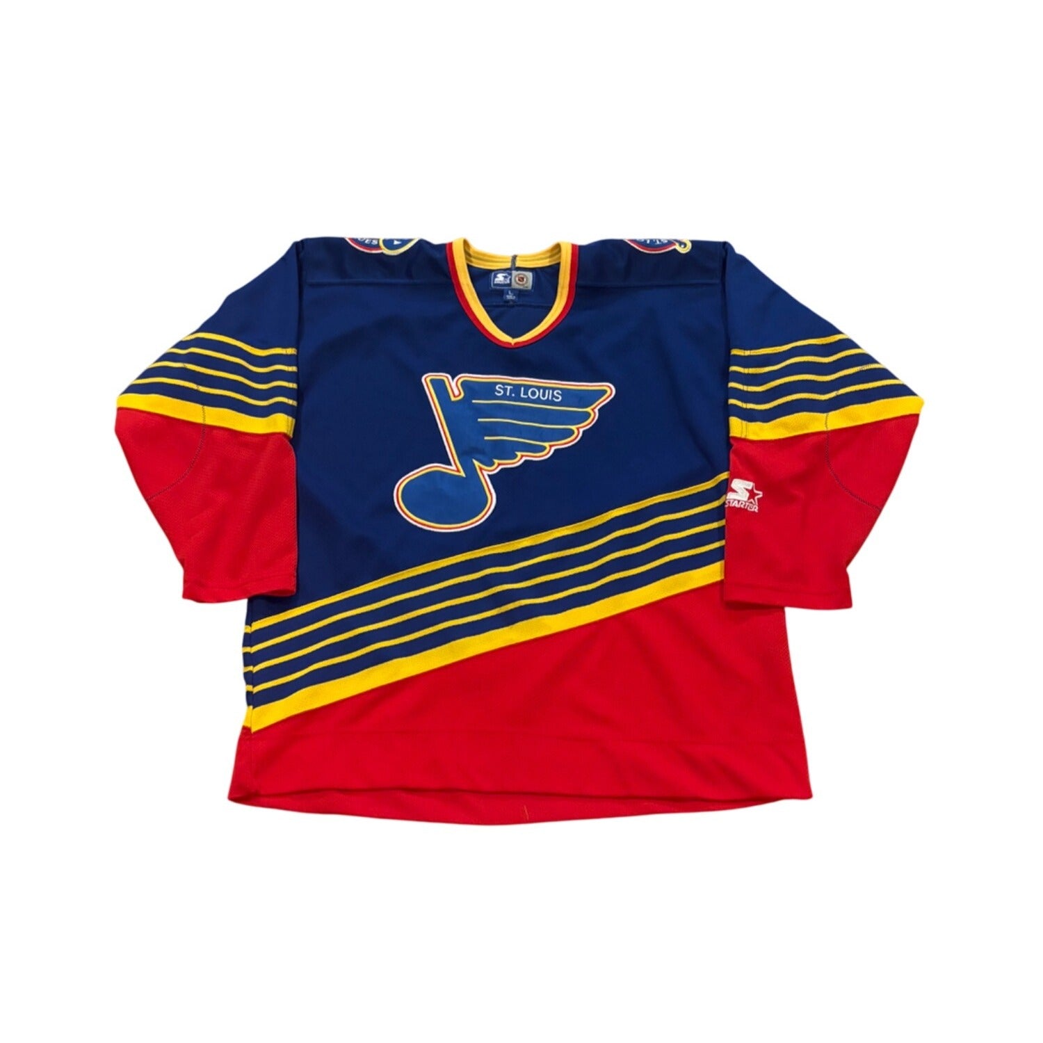 Vintage 90's Starter St. Louis Blues Away NHL Hockey Jersey Men's Large