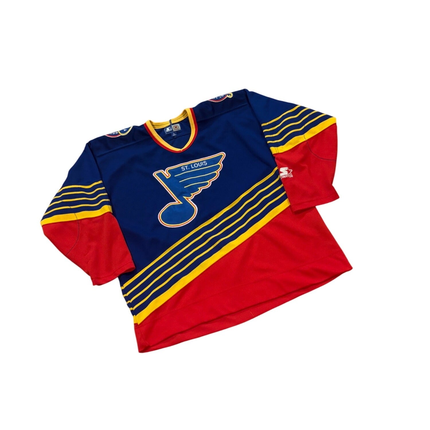 Vintage 90's Starter St. Louis Blues Away NHL Hockey Jersey Men's Large