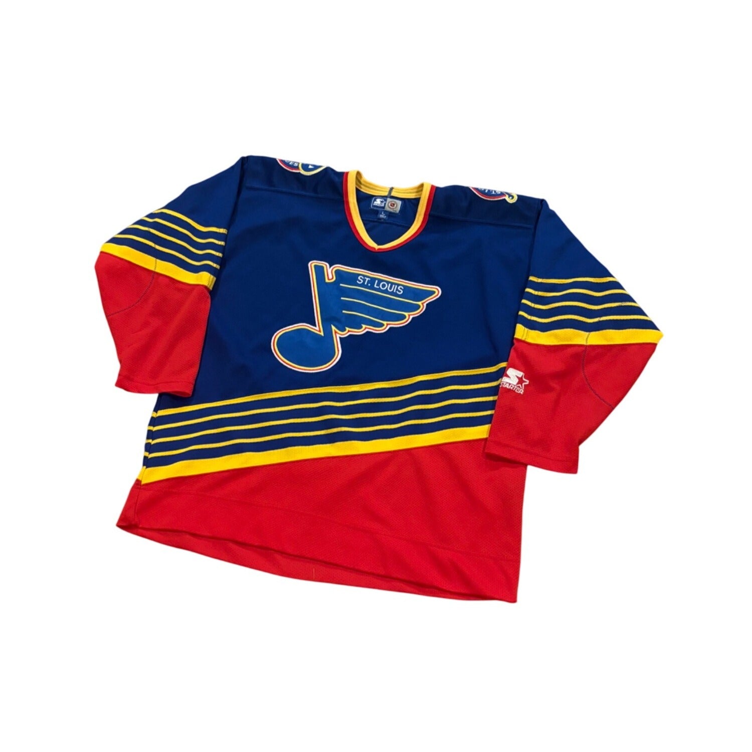 Vintage 90's Starter St. Louis Blues Away NHL Hockey Jersey Men's Large