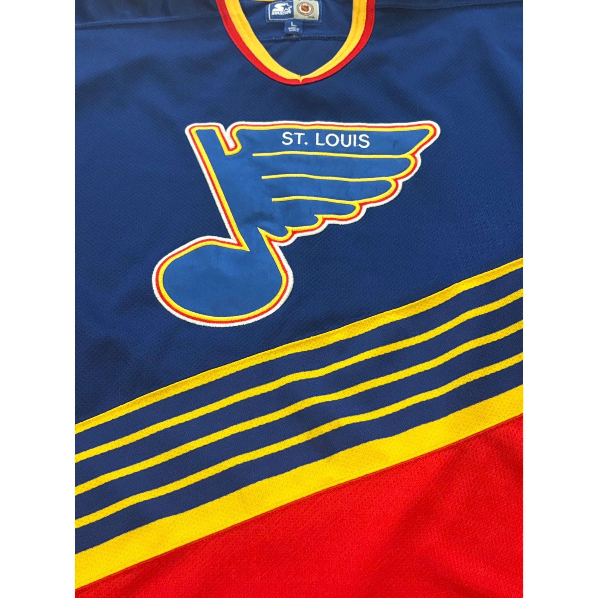 Vintage 90's Starter St. Louis Blues Away NHL Hockey Jersey Men's Large