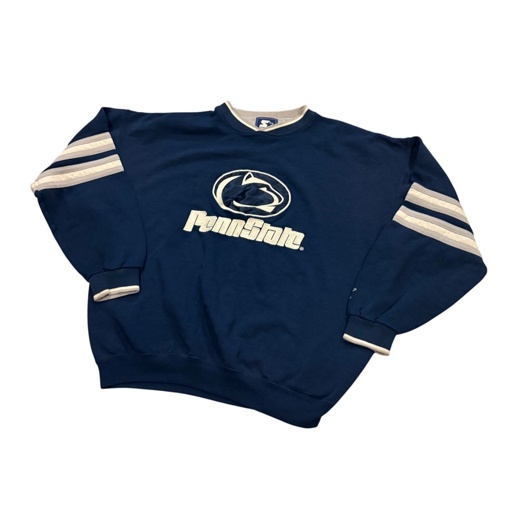 Vintage 90s Starter Penn State Nittany Lions Crewneck Sweatshirt Men's Large
