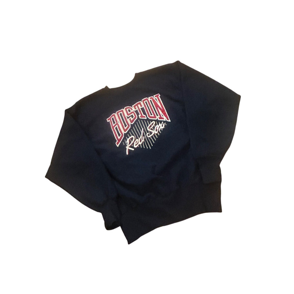 Vintage 1990's Champion Reverse Boston Red Sox Crewneck Sweatshirt Blue Men's L
