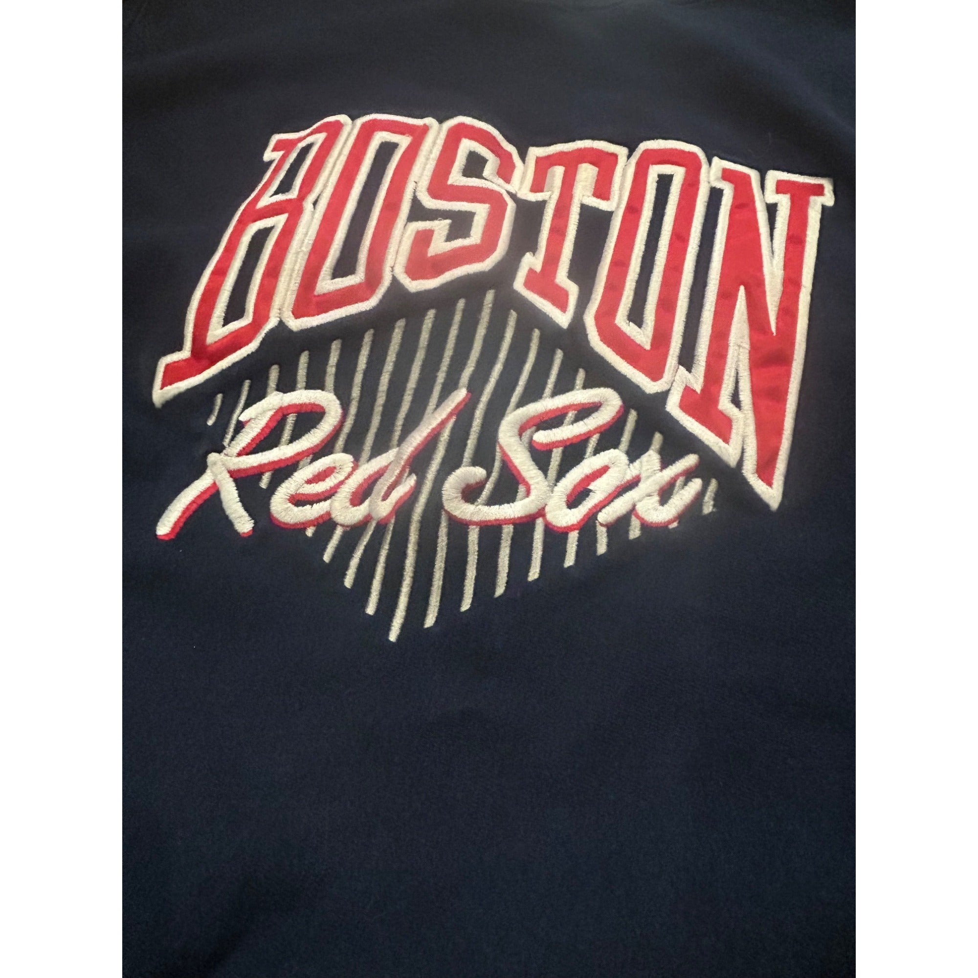 Vintage 1990's Champion Reverse Boston Red Sox Crewneck Sweatshirt Blue Men's L