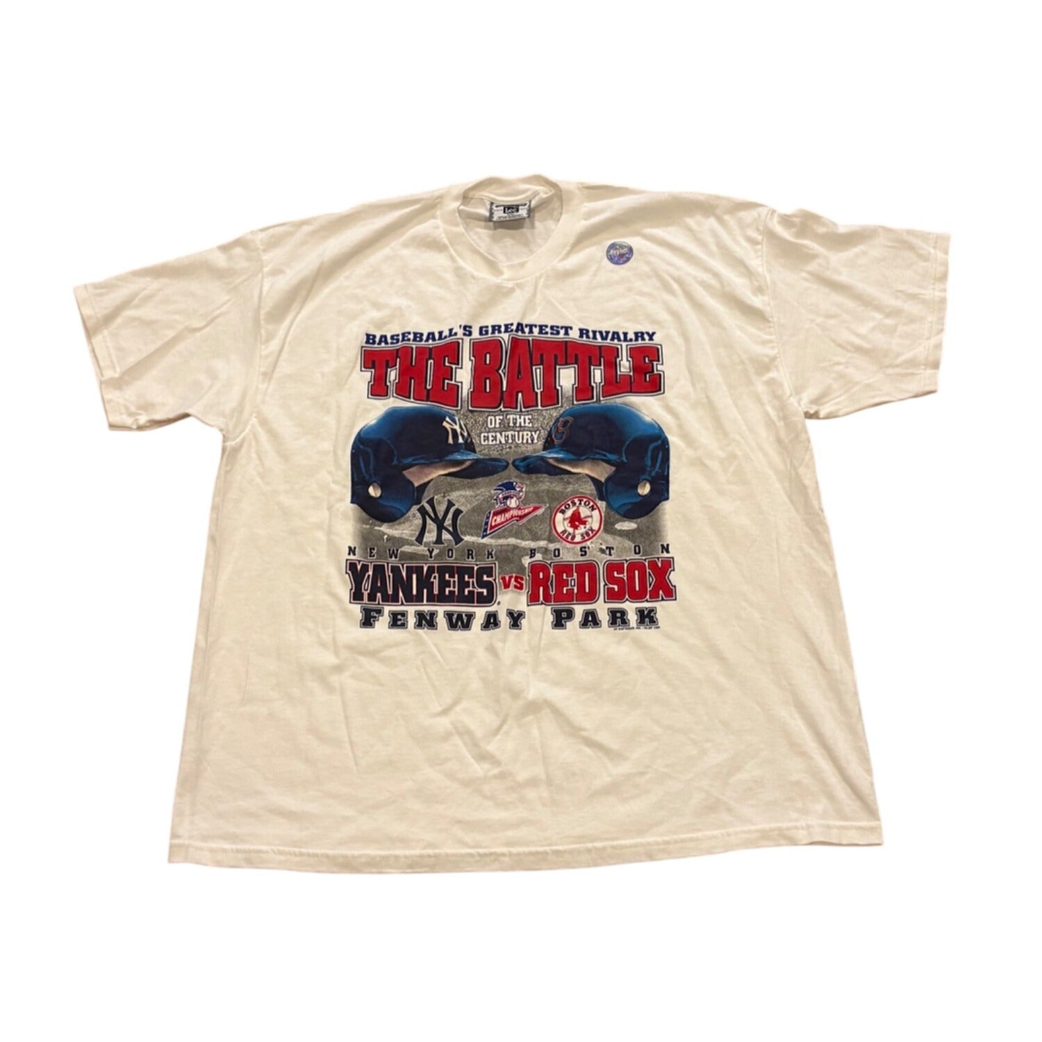 Vintage Lee 1999 ALCS Boston Red Sox New York Yankees T-Shirt Men's 2XL NEW