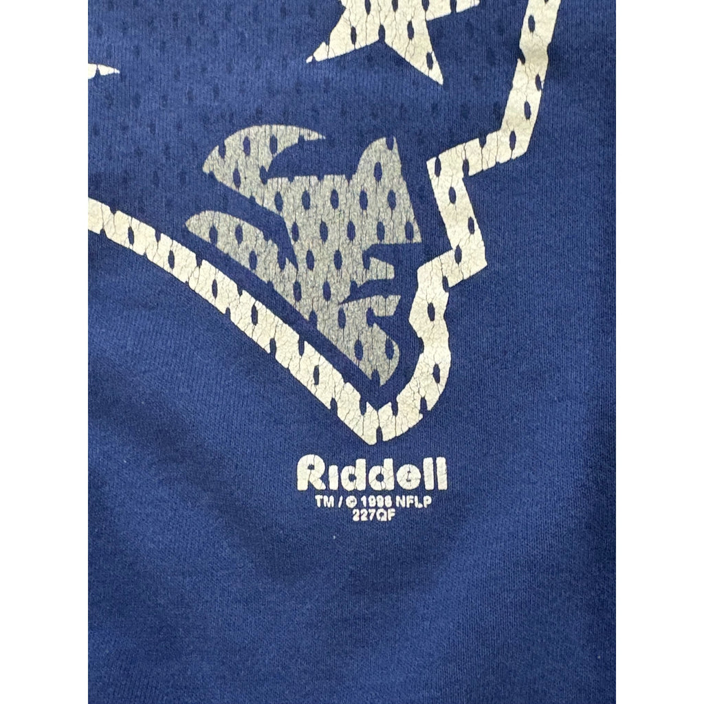 Vintage 1998 Lee New England Patriots Big Logo NFL Sweatshirt Blue Men's Large