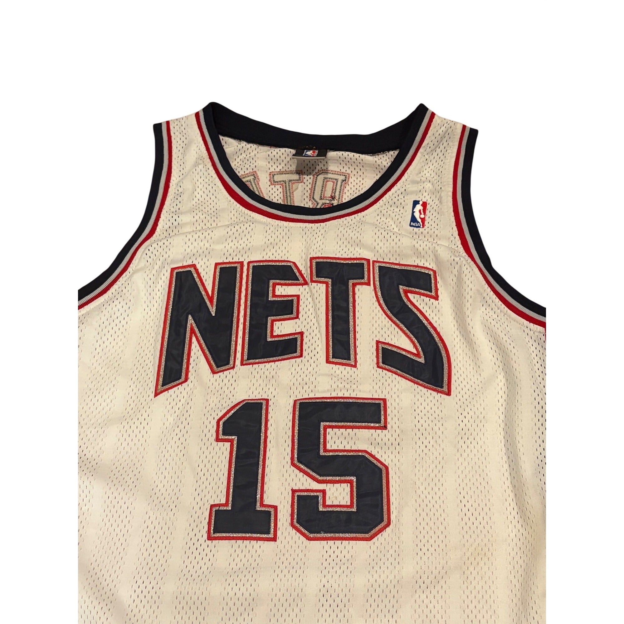 Reebok New Jersey Nets Vince Carter #15 Signed NBA Basketball Jersey Men's 50