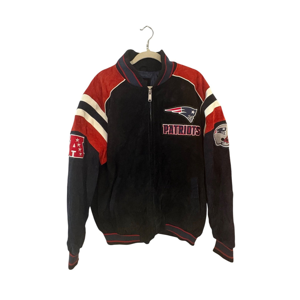New England Patriots NFL Men's G-III Faux Leather Suede Jacket Men's XL