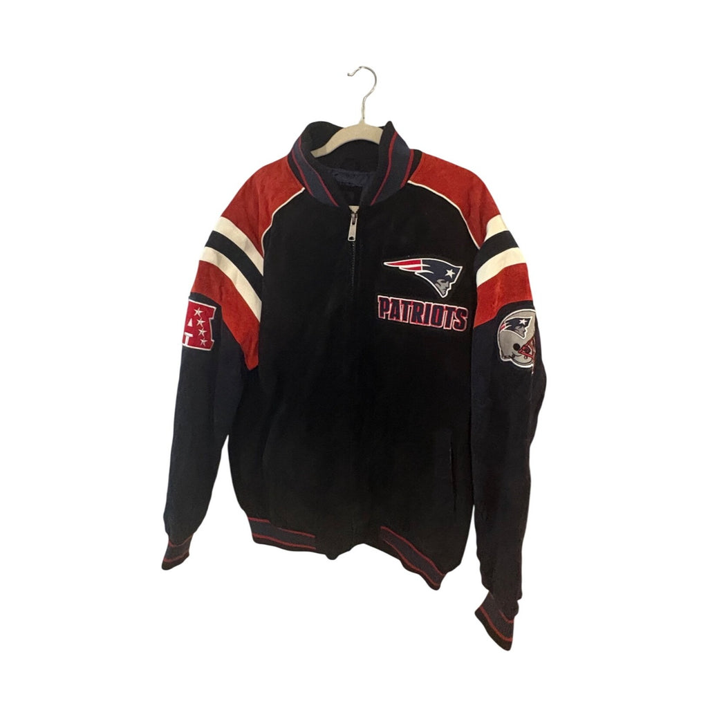 New England Patriots NFL Men's G-III Faux Leather Suede Jacket Men's XL