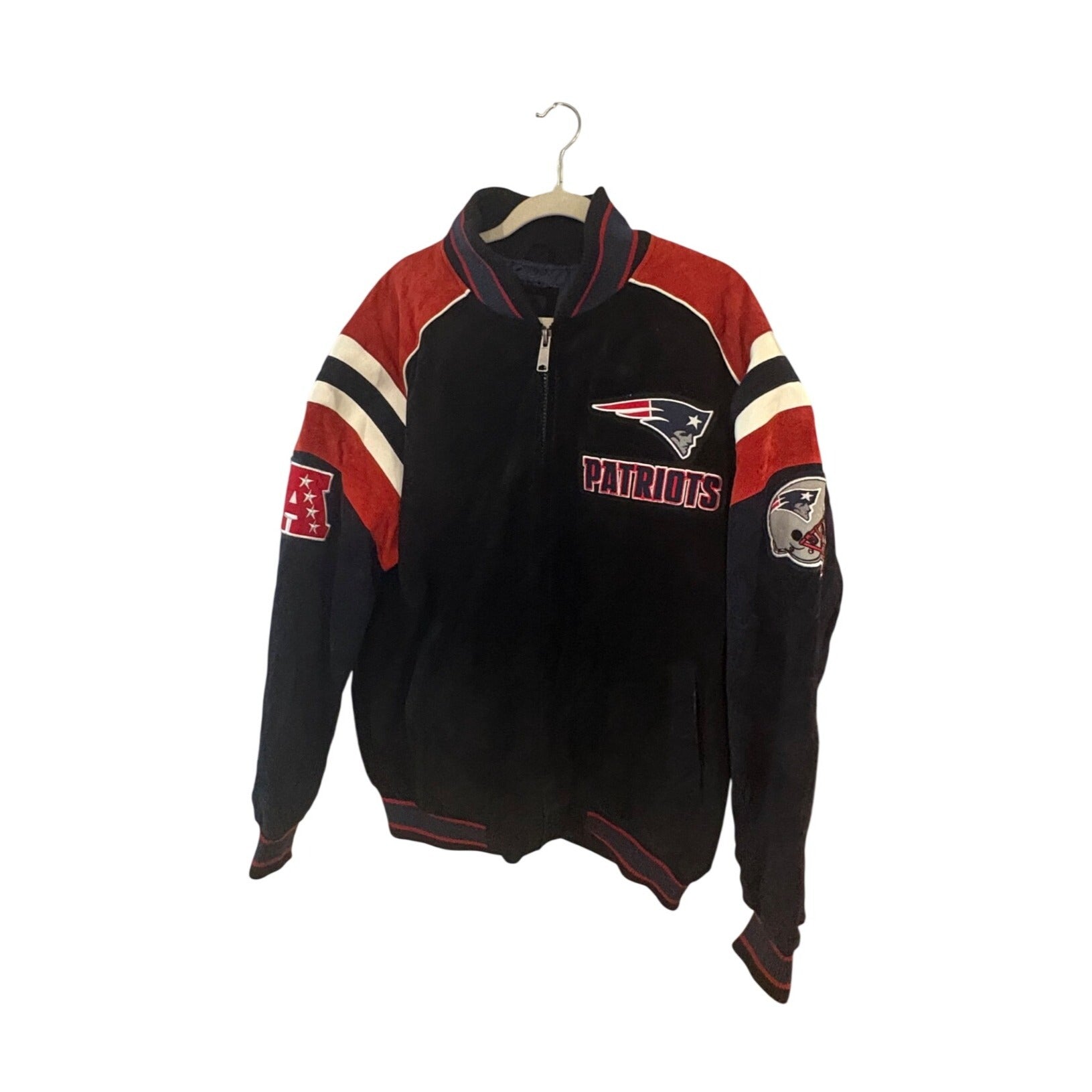 New England Patriots NFL Men's G-III Faux Leather Suede Jacket Men's XL