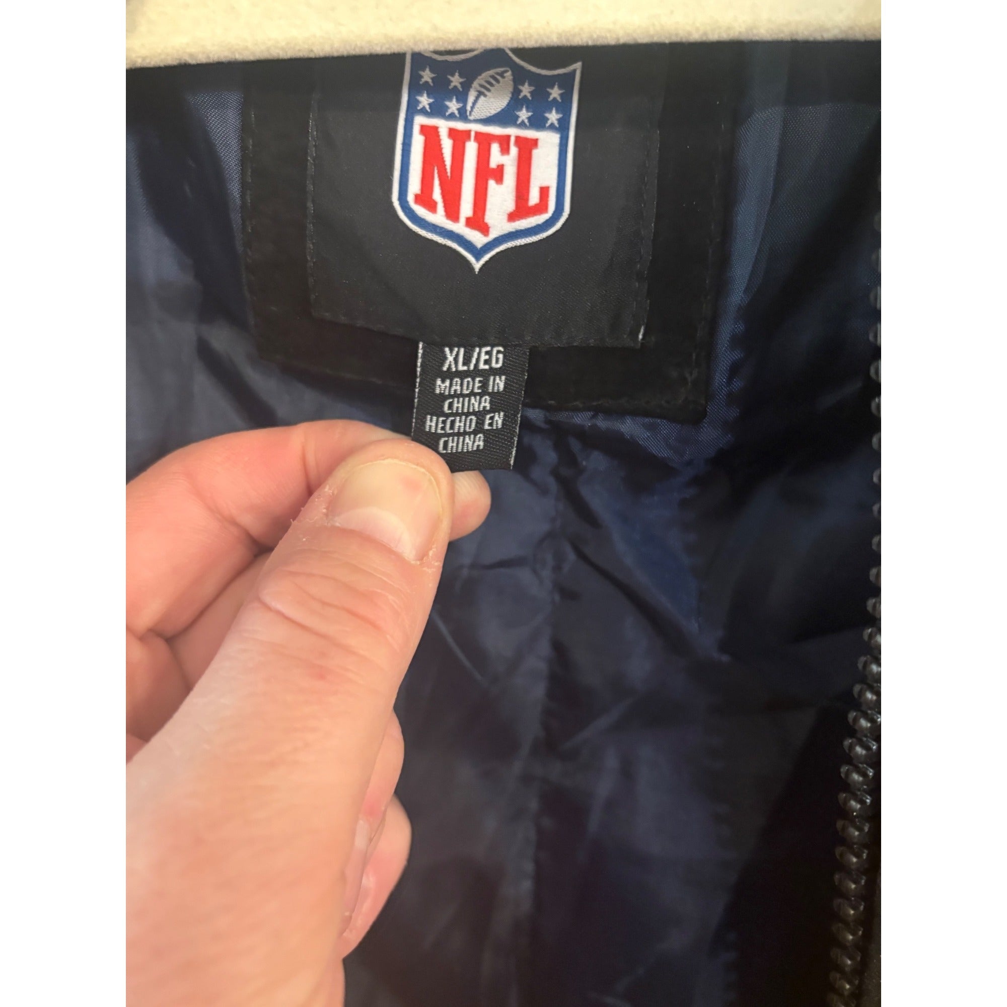 New England Patriots NFL Men's G-III Faux Leather Suede Jacket Men's XL