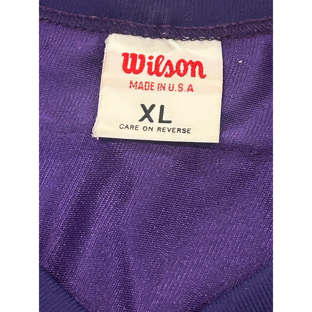 Vintage 1990's Minnesota Vikings Cris Carter #80 Home Purple NFL Jersey Men's XL