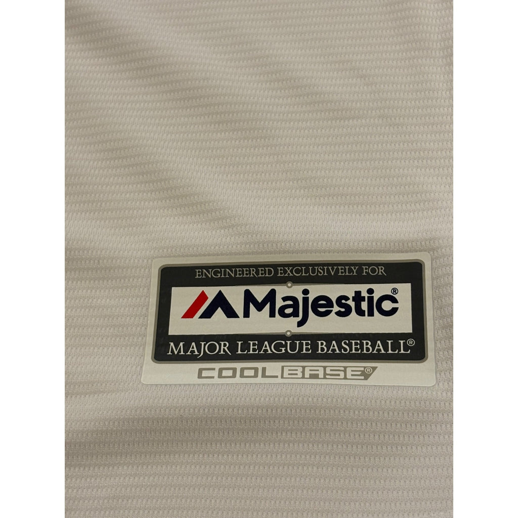 Majestic Milwaukee Brewers Cool Base MLB Baseball Jersey White Men's XL NEW