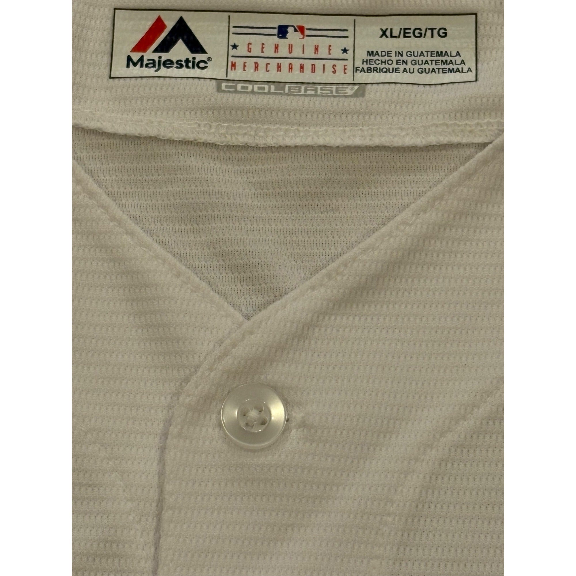 Majestic Milwaukee Brewers Cool Base MLB Baseball Jersey White Men's XL NEW