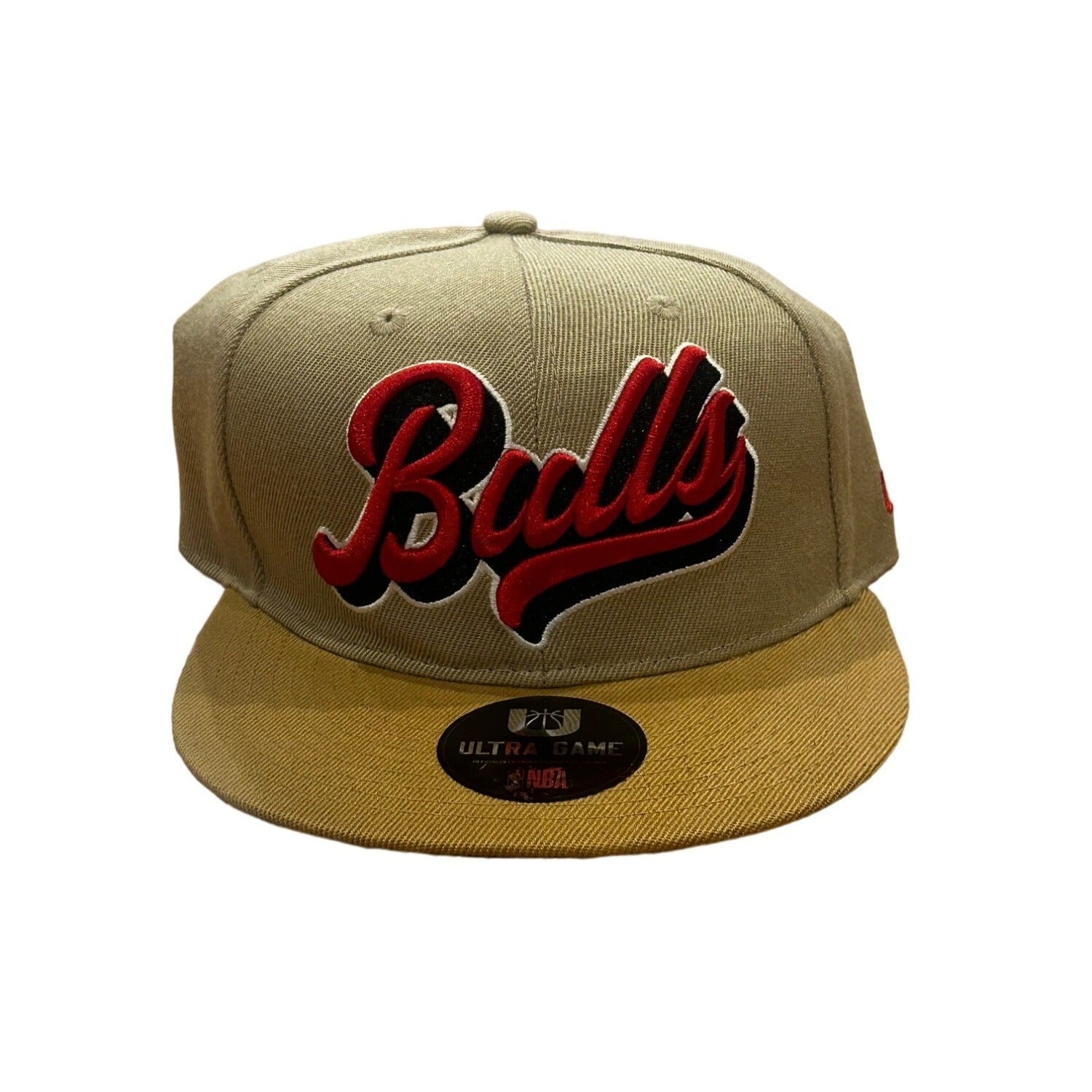 Chicago Bulls Ultra Game NBA Brown Snapback Hat OSFA Brand New with Tags