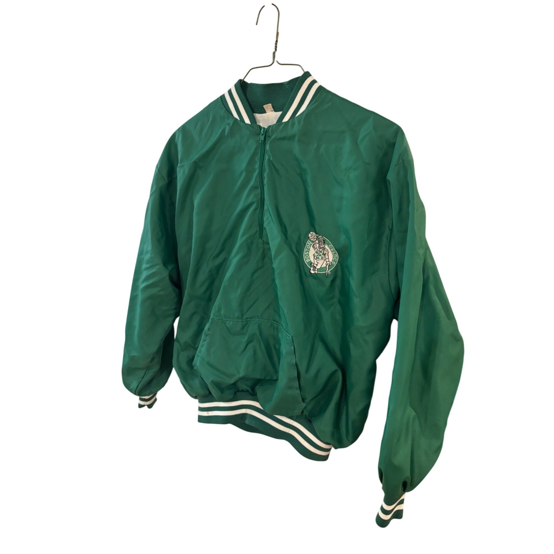 Vintage 90s Chalk Line Boston Celtics 1/4 Zip NBA Jacket Men's 2XL