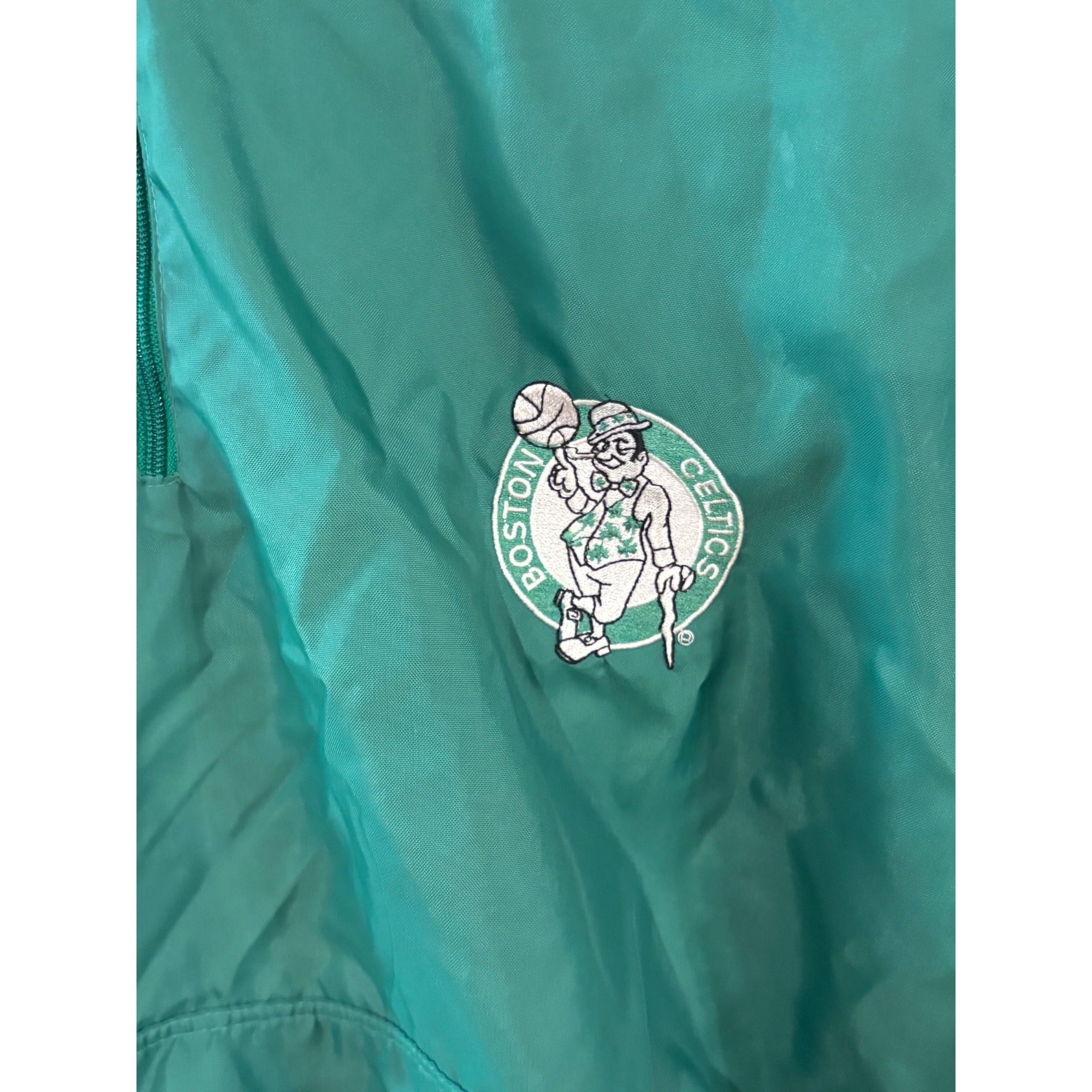 Vintage 90s Chalk Line Boston Celtics 1/4 Zip NBA Jacket Men's 2XL