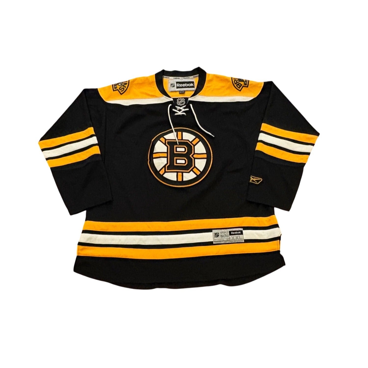 Reebok Boston Bruins Stitched NHL Home Hockey Jersey Black Men's 2XL